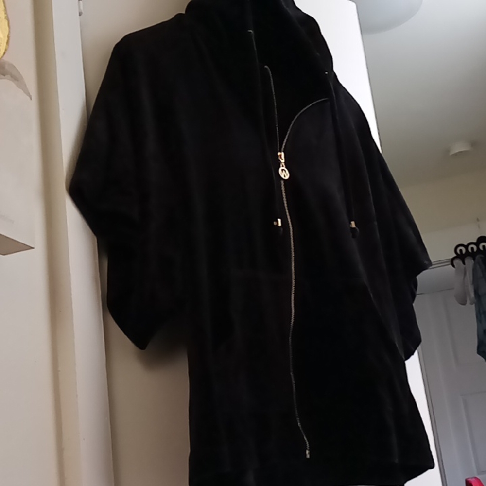 Andrea Jovine Weekend collection velour hoodie